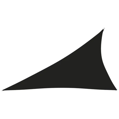 The Living Store Sonnensegel Oxford-Gewebe Dreieckig 3x4x5 m Schwarz