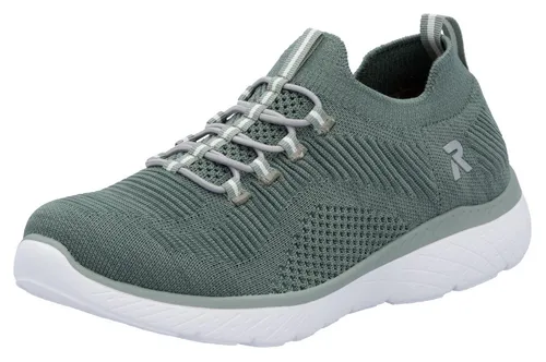 Rieker Damen Low-Top Sneaker M5074 - Bequeme Halbschuhe für jeden Tag - Damen-Sneaker in grün, ideal für Alltag und Freizeit, mit flacher EVA-Sohle für hohen Tragekomfort und lässigen Look.