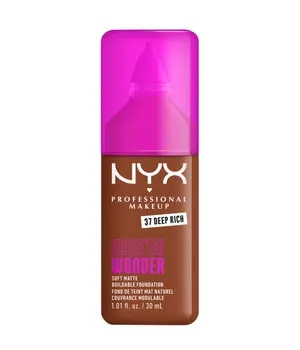 NYX Professional Makeup Make 'EM Wonder Soft Matte Flüssige Foundation 30 ml Nr. 37 - Deep Rich