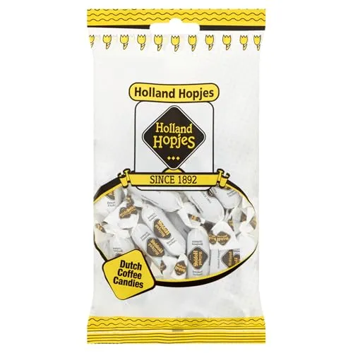 Hopjes 160g - Holländische Kaffee-Bonbons, einzeln verpackt - Süßes & Knabbereien: Leckere Kaffeebonbons nach traditionellem niederländischem Rezept, ideal zum Teilen und Genießen - perfekt für jeden Anlass!