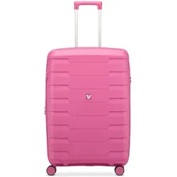RONCATO Koffer Skyline 2.0 - 4-Rollen-Trolley M 70 cm (pink) - Stylischer Koffer für Reisen, erweiterbar von 78L auf 93L, mit TSA-Schloss und 4 leichtgängigen Rollen für müheloses Manövrieren.