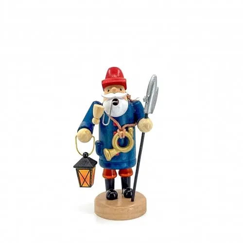 Kaladia Räuchermännchen Nachtwächter aus Holz – handbemalte Räucherfigur für Räucherkerzen Größe M (Standard) - Größe: ca. 14 cm - Dekoration für das ganze Jahr