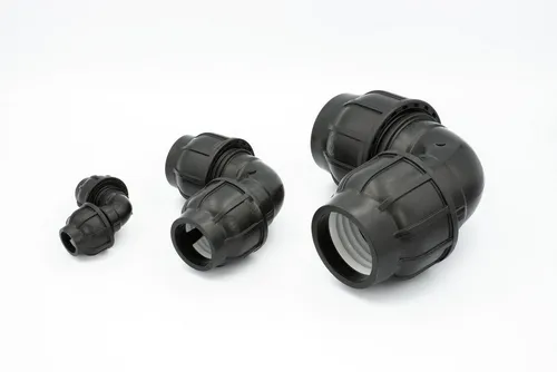 Gebo - Pe Rohr Winkel 50 Mm 1 1/2 Zoll Rohrwinkel Klemmverbinder