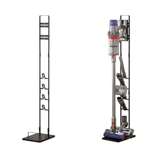 Foho Ständer Kompatibel für Dyson V15s V15 V11 V10 V8 V7 V6, Halterung, Bodenständer, Zubehörhalter Speichern und Organisieren, Kein Bohren