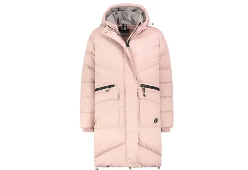 SUBLEVEL Steppjacke Damen Mantel mit Kapuze lange Winter Jacke Langer Parka S-5XL
