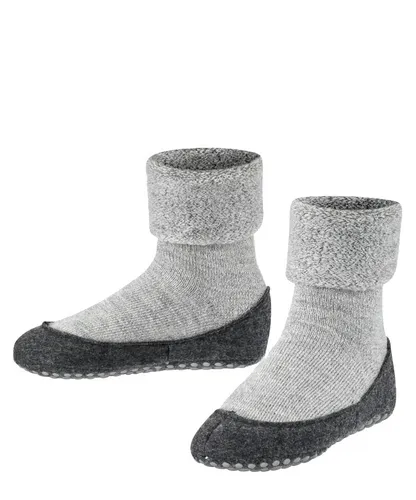 Falke Hausschuhe Cosyshoe Minis - Kinder-Hausschuhe aus leichter, wärmender Merinowolle mit rutschhemmendem Noppendruck für sicheren Halt, waschmaschinengeeignet und perfekt für den täglichen Gebrauch.