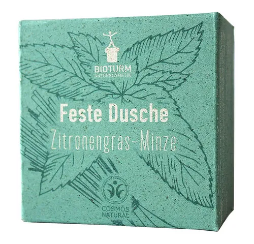 Bioturm Feste Duschseife Festes Dusche - Zitronengras-Minze 100g