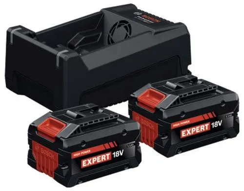 Akku-Starter Set 2x EXBA18V-55 + GAL12V/18V-80 - Akkuschrauber Set mit 2 leistungsstarken Akkus und Schnellladegerät, ideal für DIY-Projekte und professionelle Anwendungen.