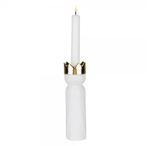 Räder Königslicht Balthasar Nussknacker - Edler Nussknacker aus mattem Porzellan mit Relief und goldenem Decal, bringt festlichen Glanz und weihnachtlichen Charme in Ihre Wohndeko.