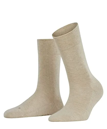 FALKE Damen Socken Sensitive London, Baumwolle, 1 Paar, Beige (Sand Melange 4659), 35-38
