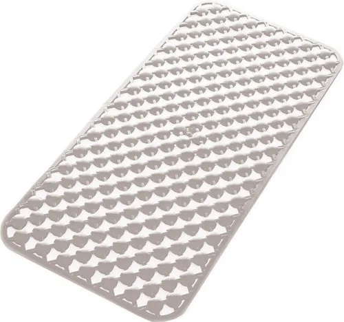 Gedy Badematte GEO Wanneneinlage 36x71 cm Gummi, Anti-Rutsch, Kautschuk, weiß, Kautschuk, Gedy-97367102