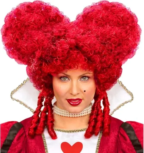 Damen Perücke Barock & Rokoko, rot in rot von Widmann MILANO Party Fashion