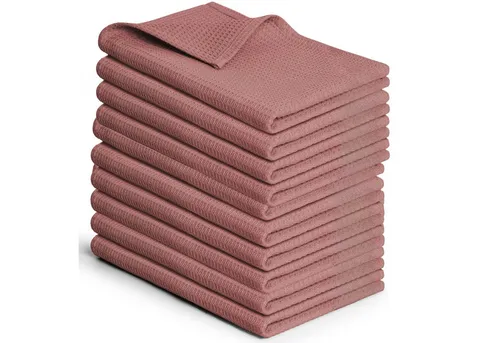 Blumtal Geschirrtuch Set 50x70 oder 30x30 cm, 100% Baumwolle, (10-tlg), Saugfähig, schnell trocknend, waschbar, 100% Baumwolle