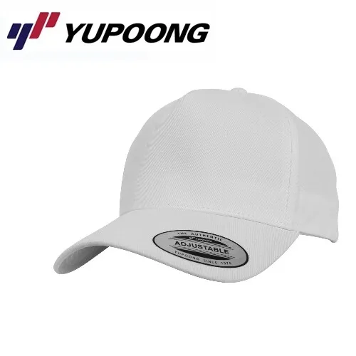 Yupoong Curved Classic 5 Panel Baseball Cap Uni/One Size Weiß