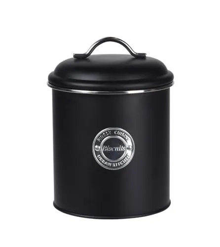 Spetebo Metall Gebäckdose mit Deckel - 18 x 13 cm - Gebäck Plätzchen Keks Vorrats Dose - Keksdose Plätzchendose Aufbewahrung