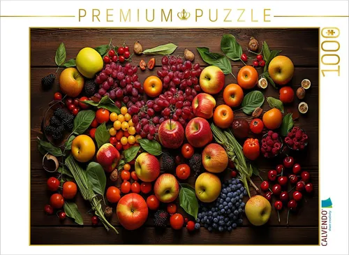 CALVENDO Puzzle Obst schön angeordnet | 1000 Teile - Klassisches Puzzle mit 1000 Teilen, ideal für entspannte Stunden. Genießen Sie die Schönheit gesunder Ernährung mit beeindruckenden, farbenfrohen Obstbildern.