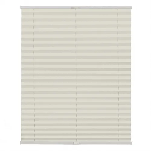 Lichtblick Plissee Klemmfix - Verdunkelung in Creme, ohne Bohren - Rollos: Innovatives Klemmfix-System für einfache Montage ohne Bohren. Hochwertiger Sicht- und Sonnenschutz mit 100 % gewebtem Polyester für optimale Verdunkelung.