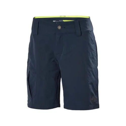Helly Hansen W QD Cargo Shorts navy (597) 31 - Damen Outdoor Shorts, ideal für Segeln und Outdoor-Aktivitäten, aus schnelltrocknendem 2-Wege-Stretchmaterial mit UV-Schutz 50+, zahlreiche praktische Taschen für sicheren Stauraum.
