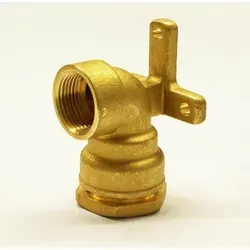 General Fittings - Messing Pe Rohr Verschraubung 25 Mm X 3/4 Zoll Wandwinkel Wandbogen