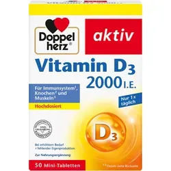 Doppelherz aktiv Vitamin D3 2000 I.E. Tabletten