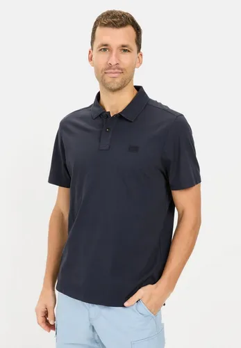 camel active Herren Kurzarm Poloshirt aus Reiner Baumwolle Blau - Poloshirt für Herren aus 100% Baumwolle, ideal für einen lässigen Look mit klassischem Kragen und stilvollem Logo-Stickerei.