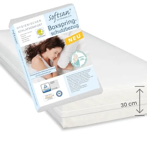 Softsan Extraweich Allergiker Matratzenbezug für Boxspring-Matratzen 140x200 cm