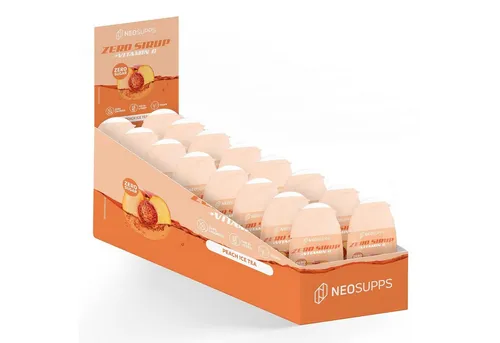 Neosupps Zero Sirup - Peach Ice Tea 16x65ml Sirup, 1040 ml, Ohne Zucker, Ohne Kalorien