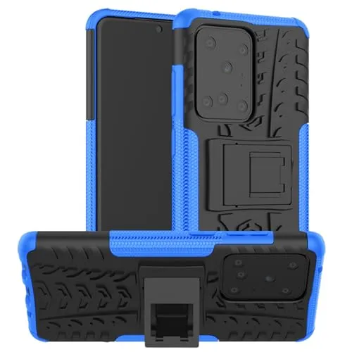 Oudoor Hülle Kompatibel mit Samsung Galaxy S20 Ultra | Case Panzer Hülle Cover Schutzhülle Etui Bumper | Blau