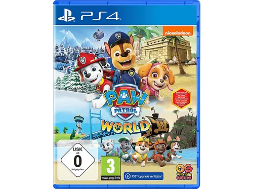 PAW Patrol 4 World - PS4 [EU Version] - Abenteuer in der Abenteuerbucht! Erlebe eine neue Geschichte mit Sammelgegenständen und einzigartigen Fähigkeiten deiner Lieblingswelpen. Ideal für 1-2 Spieler.
