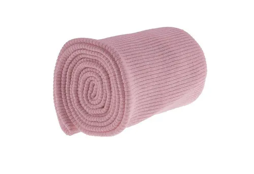 maDDma Stoff 16x80cm Strickbündchen elastisch gerippt, roséviolett