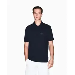 A|X Armani Exchange Herren Polo mit marineblauem Logo - Elegantes kurzärmliges Poloshirt aus atmungsaktiver Baumwolle. Ideal für warme Tage und vielseitig kombinierbar – ein Must-Have für jeden lässigen Look.