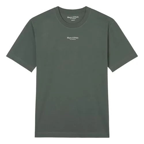 Marc O'Polo Herren T-Shirt aus Bio-Baumwolle, Regular Fit in Grün (Mangrove) - T-Shirt für Herren aus nachhaltiger Bio-Baumwolle, bietet hohen Tragekomfort und stylischen Look für jeden Anlass.