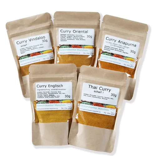 Curry Probier- und Geschenkset-1 Gewürzkontor München