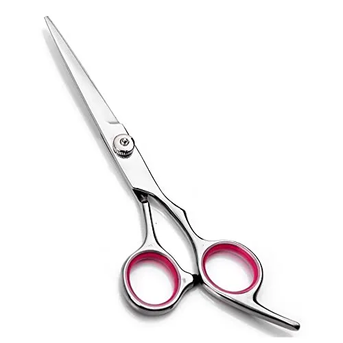 Haustier Hundepflege Schere,Hochleistungs Titan Beschichtetes Edelstahl Hundesalon Trimmer Ausdünnung/Gerade/Gebogene Schere Straight Scissors