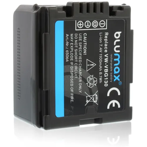 Blumax Akku passend für Panasonic VW-VBG130 VW-VBG260 DMW-BLA13 HDC 1100 mAh 7,2