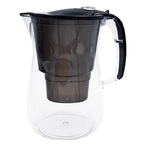 AQUAPHOR Onyx Wasserfilter 2,8 l schwarz - Wasserfilter für sauberes, gesundes Trinkwasser, inklusive 3 Filterkartuschen MAXFOR+ für optimale Filtration und Geschmack.