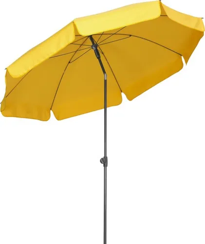 Schneider Sonnenschirm Aquila goldgelb Ø 250 cm - Sonnenschirm mit Ø 250 cm, UV-beständig und ideal für entspannte Stunden im Garten oder auf der Terrasse.