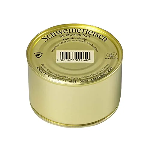 Schweinefleisch im eigenen Saft von Eifeler 400g Dosenfleisch