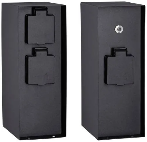 Paulmann Gartensteckdose Rio 94315 - 3-fach Steckdose mit Dämmerungssensor, spritzwassergeschützt in hochwertigem Edelstahl, ideal für den Außenbereich