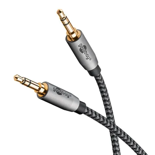 Goobay Plus Series Audio Verbindungskabel AUX 3,5 mm Klinke stereo, 5,0 m 250154