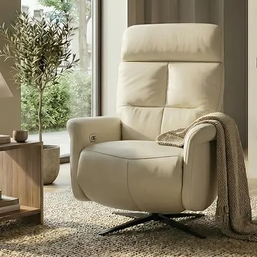 Mendler Relaxsessel HWC-L10 – Drehbarer TV-Sessel mit elektrischer Liegefunktion