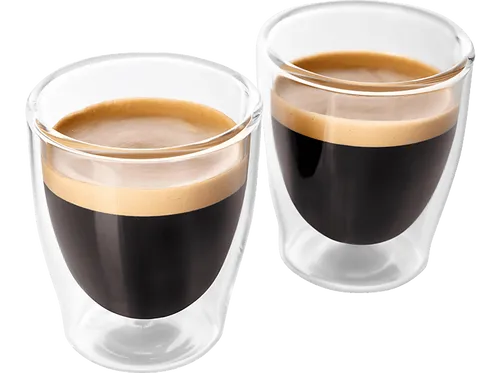 TCHIBO 2er-Set doppelwandige Espresso Gläser Transparent
