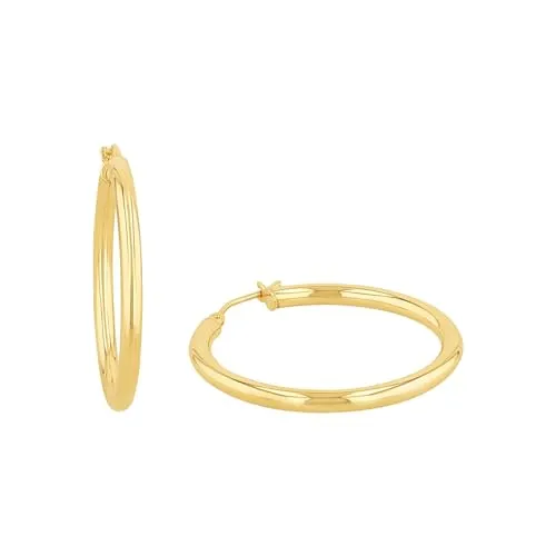 Amor Creolen Damen Ohrschmuck, 2,8 cm aus 375er Gold von Amor