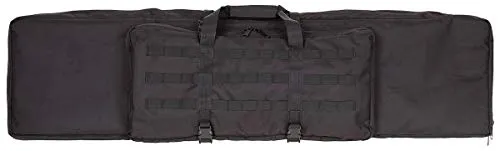 MFH Gewehrtasche Large für 2 Waffen (schwarz) - Gewehr-Weichkoffer mit komplettem Polster, Rucksack-Trageoption und vielen Fächern für optimale Waffensicherung.