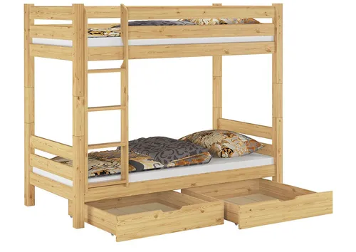 ERST-HOLZ Etagenbett Stockbett Kiefer 90 x 200 cm für Kinder für Erwachsene Nische 100