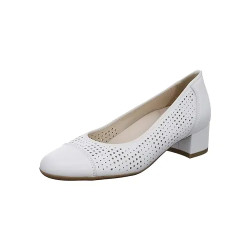 ara Damen Nizza Pumps, Weiss, 39 EU Weit von ara