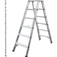 Iller Stufenstehleiter 2x4 Stufen 2,50m AH