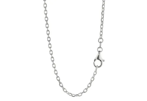 NKlaus 50cm Ankerkette 925 Silber - Damenkette aus 925 Sterling Silber, 50cm lang und 1,8mm breit. Zeitlose Eleganz für stilvolle Auftritte – leicht und komfortabel zu tragen.