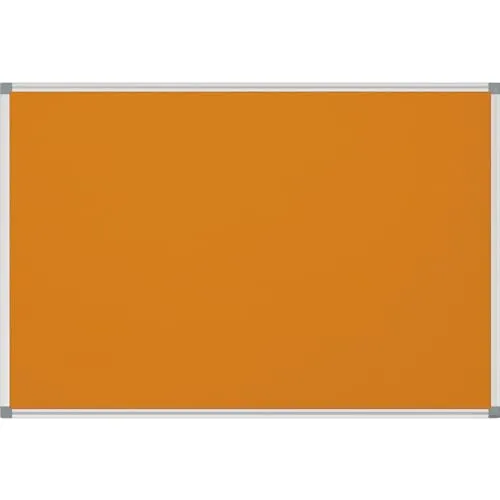 MAUL Pinnwand MAULstandard 90,0 x 60,0 cm - Textil in Orange - Pinnwände, ideal für kreative Büros und Zuhause, inklusive Montagematerial für einfache Anbringung.