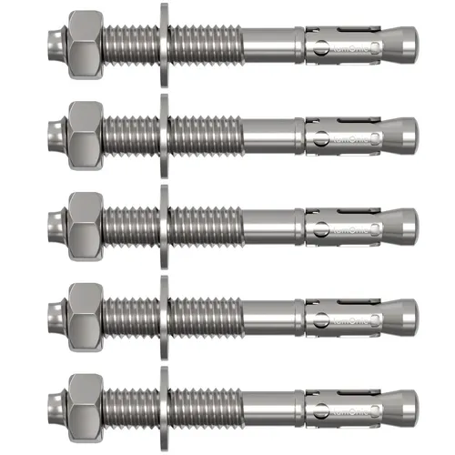 5x M8x80mm Schwerlastanker Verzinkt Keilanker Schwerlastdübel Bolzenanker Blitzd